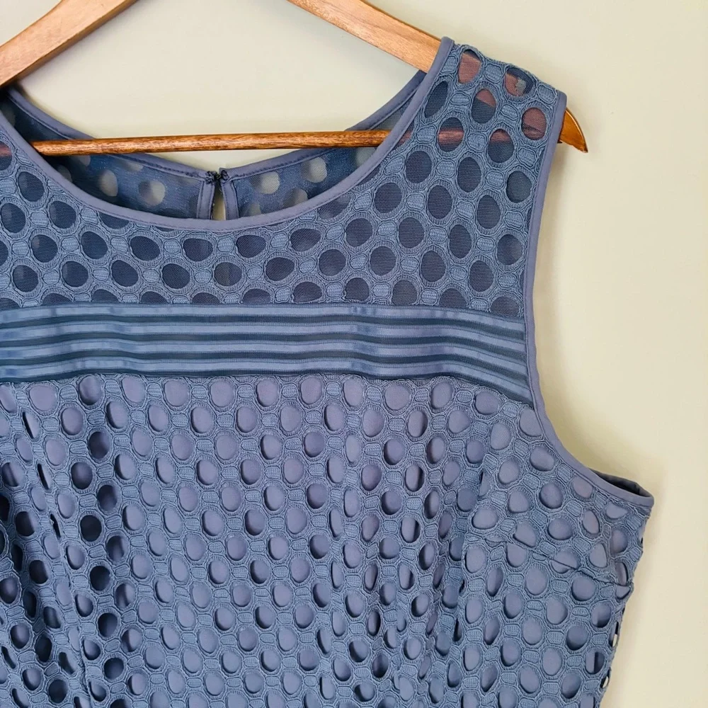 Lane Bryant Crochet Mesh Fit and Flare Dress Size 24 - Picture 6 of 8